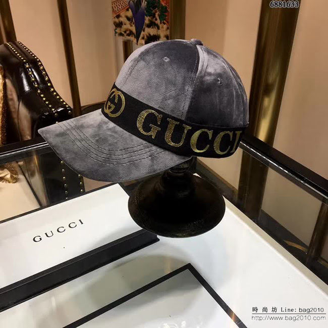 GUCCI古馳 秋冬款 休閒百搭情侶款絲絨棒球帽 6881633 LLWJ5825